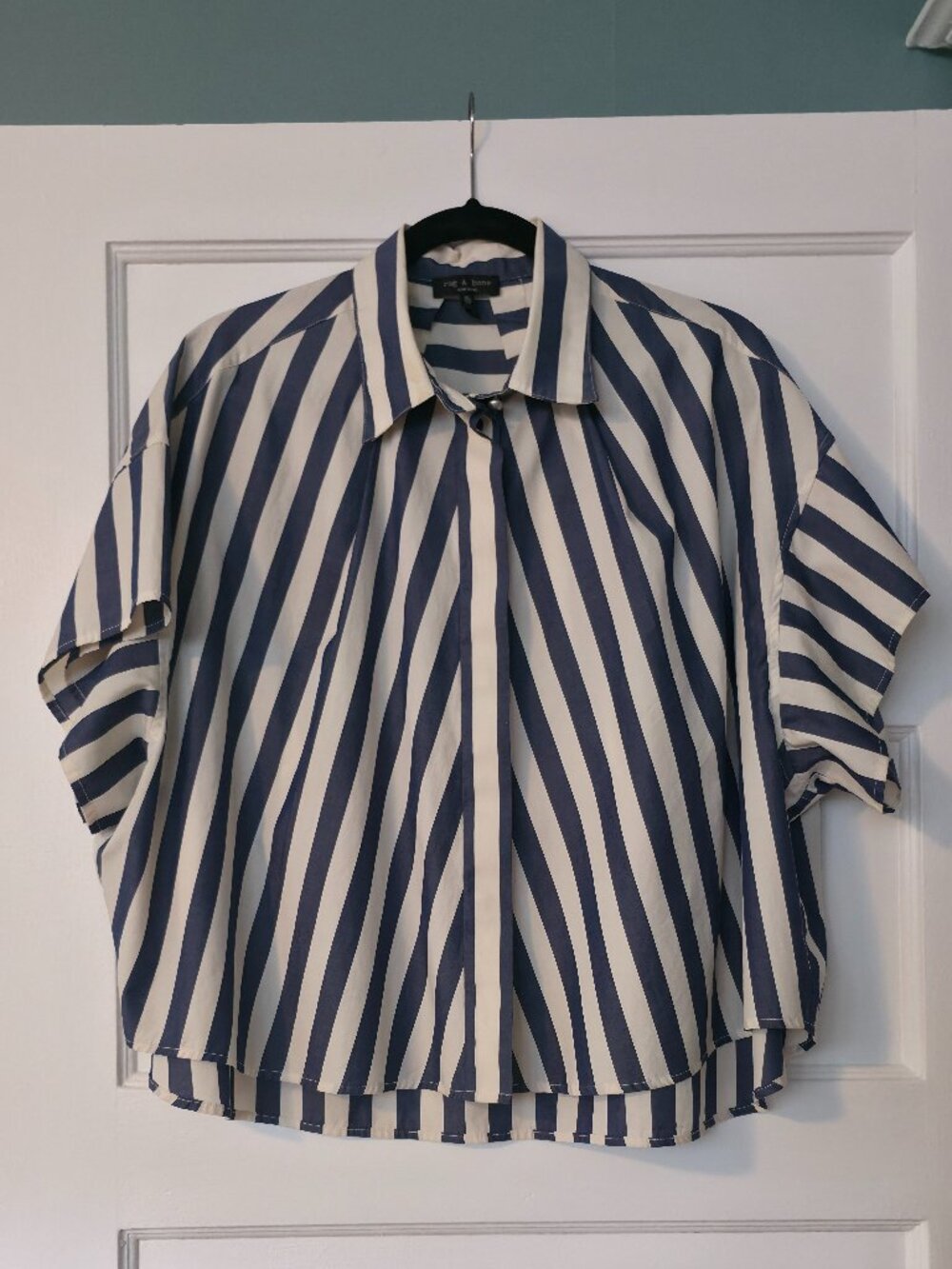 Rag and Bone Striped Button Up Shirt